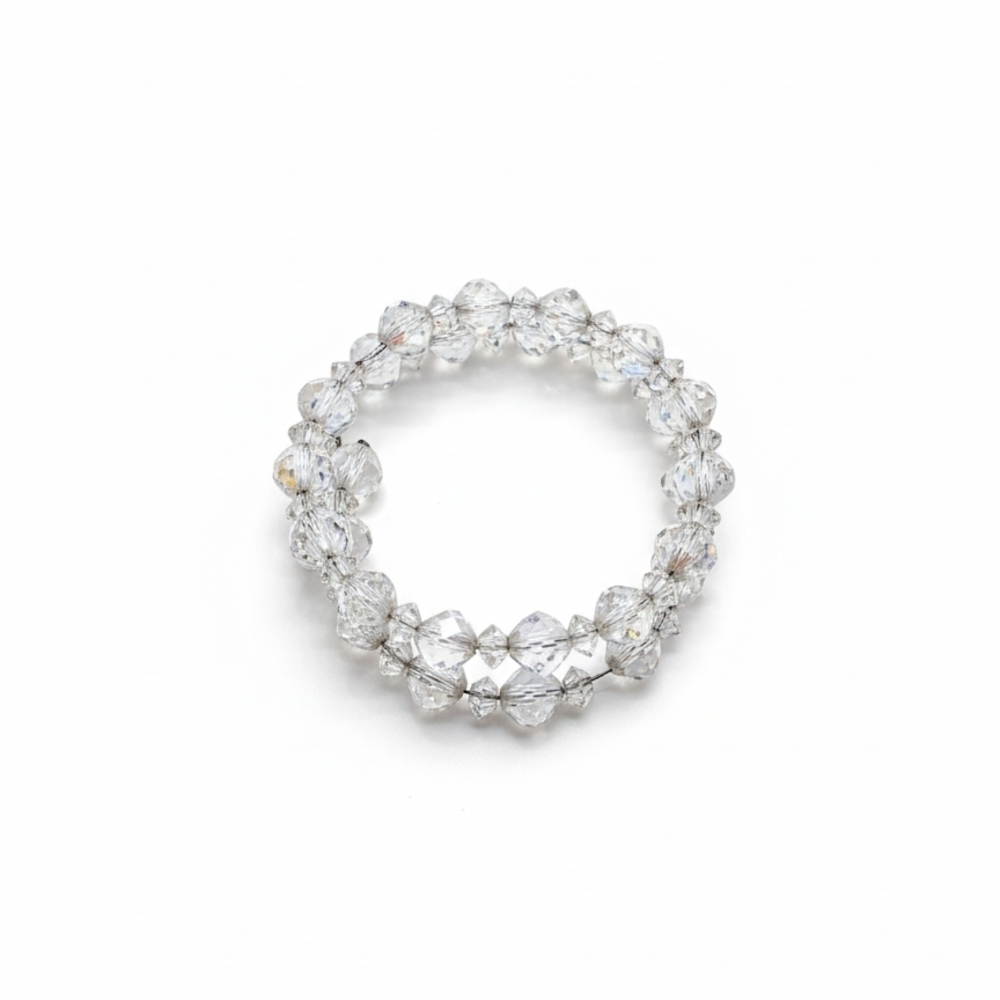 Elegant Silver Crystal Bracelet